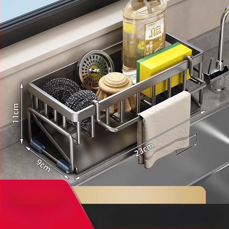 Köögi hoiuriiul, kraanikausi kuivatusrest, süsinikterasest kraan nõudepesuks ja puhastamiseks, terasest traadist kuuliga hoiuriiuli artefakt