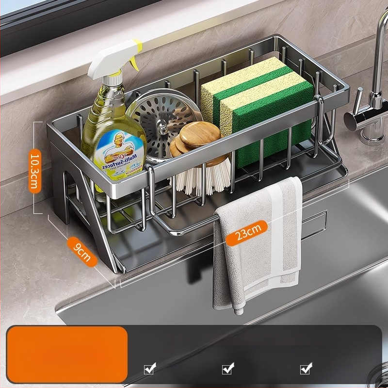 Köögi hoiuriiul, kraanikausi kuivatusrest, süsinikterasest kraan nõudepesuks ja puhastamiseks, terasest traadist kuuliga hoiuriiuli artefakt