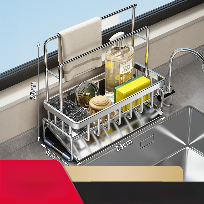 Köögi hoiuriiul, kraanikausi kuivatusrest, süsinikterasest kraan nõudepesuks ja puhastamiseks, terasest traadist kuuliga hoiuriiuli artefakt