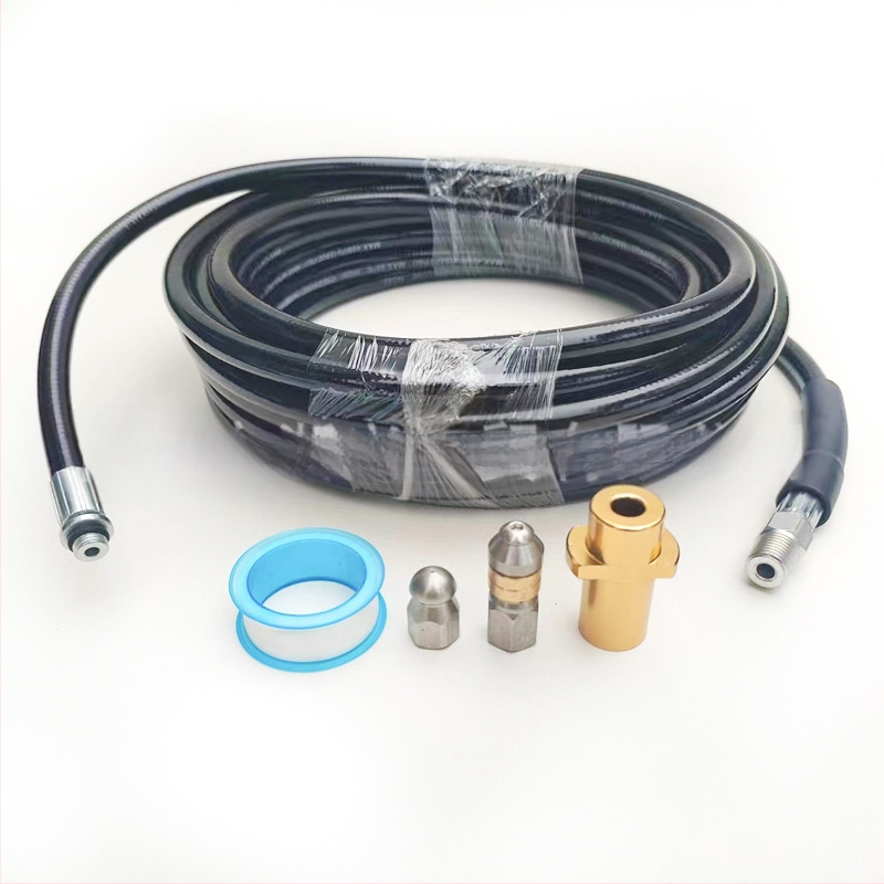 Tarpvalstybiniu mastu parduodama „Kach K“ serijos aukšto slėgio automobilių plovimo mašina, skirta kanalizacijos vamzdžių valymui su besisukančiu antgaliu.