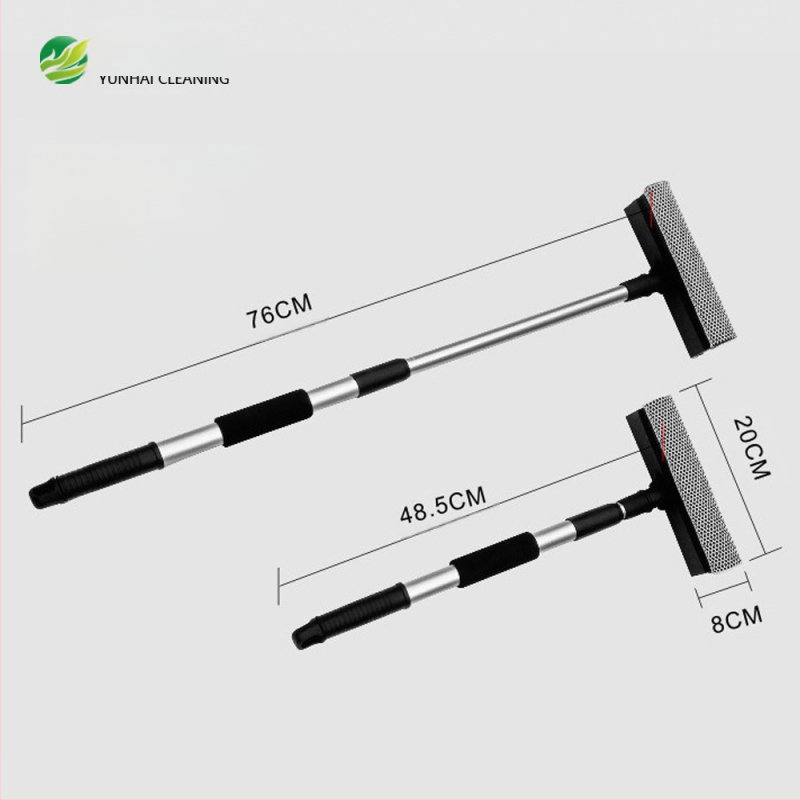 Stiklo valymo artefaktas Dvipusis ištraukiamas langų valytuvas Ilgalaikis namų ruošos valymas Stiklo langų valymo šepetys Grandiklis