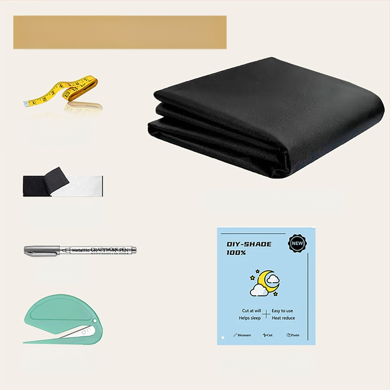 Tarpvalstybinė užsienio prekyba „Amazon“ – „pasidaryk pats“ – visiškai užtemdančios Oksfordo audinio užuolaidos su lipnia juosta nuo saulės, montuojamos lipnia juosta.