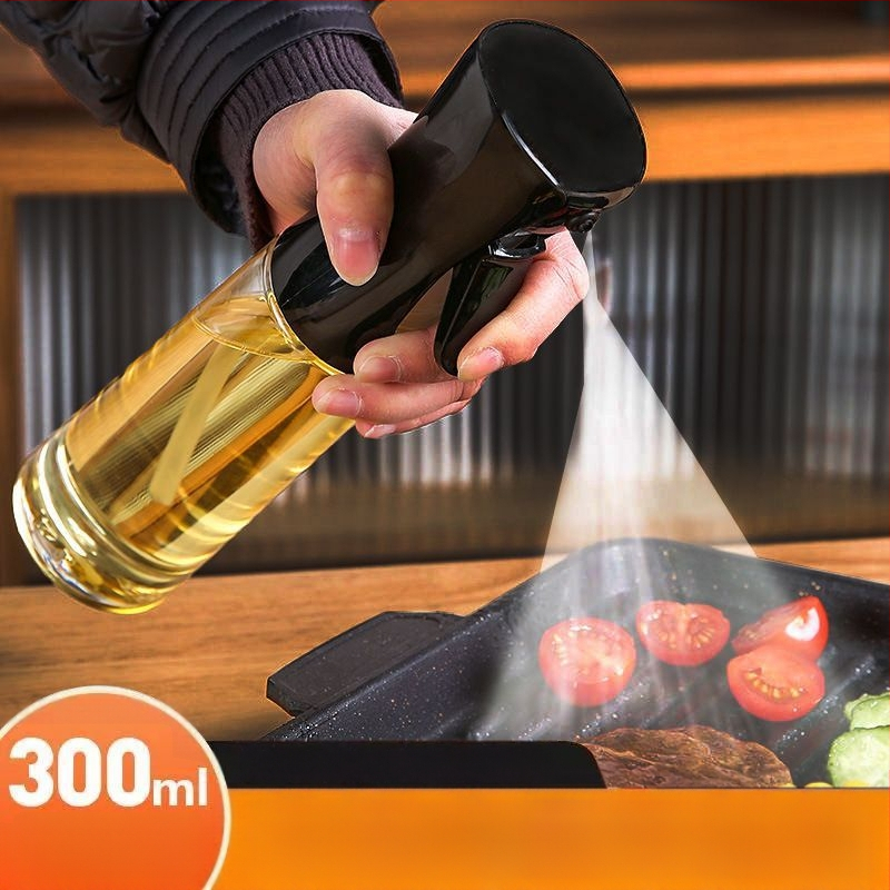 Oro keptuvės aliejaus purkštuvas Buitinis kepimo aliejaus purškimo butelis Virtuvės aliejaus kontrolės rūko purškimo butelis Aukšto slėgio nuolatinio purškimo butelis