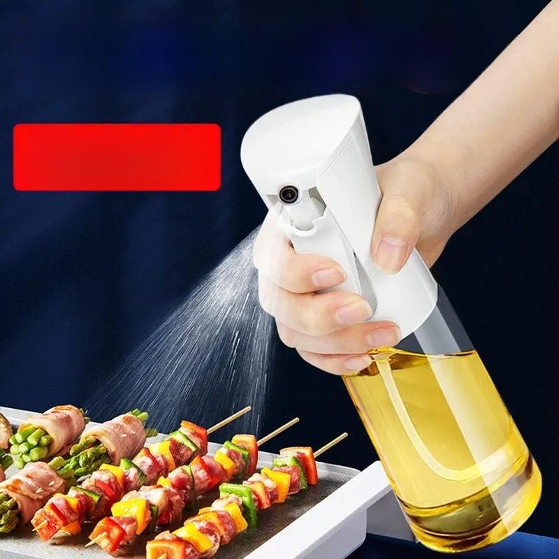 Oro keptuvės aliejaus purkštuvas Buitinis kepimo aliejaus purškimo butelis Virtuvės aliejaus kontrolės rūko purškimo butelis Aukšto slėgio nuolatinio purškimo butelis