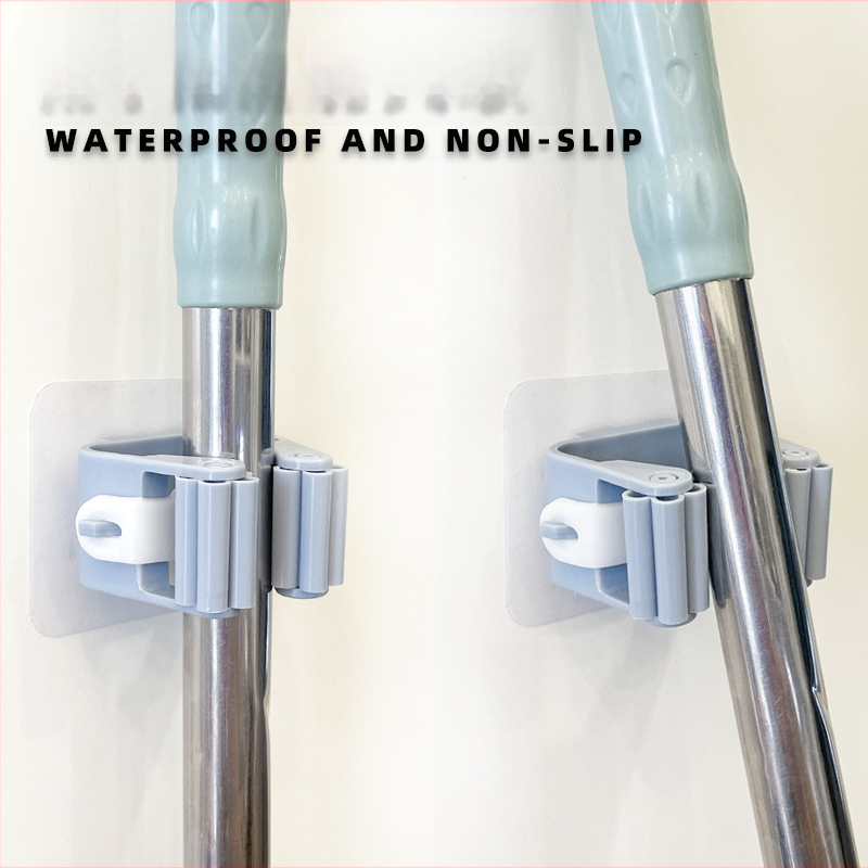 Naujas tvirtas, vientisas, neperforuotas, praktiškas šluosčių stovas namams, virtuvės ir vonios kambario kabliukas, nepakenks sieninių šluosčių spaustukų gamintojams