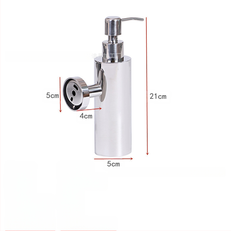 Tarpvalstybinis 304 nerūdijančio plieno prie sienos montuojamas rankinis vielos tempimo muilo dozatorius 200 ml šampūno dušo želės buteliukas rankų dezinfekavimo priemonė dėžutė