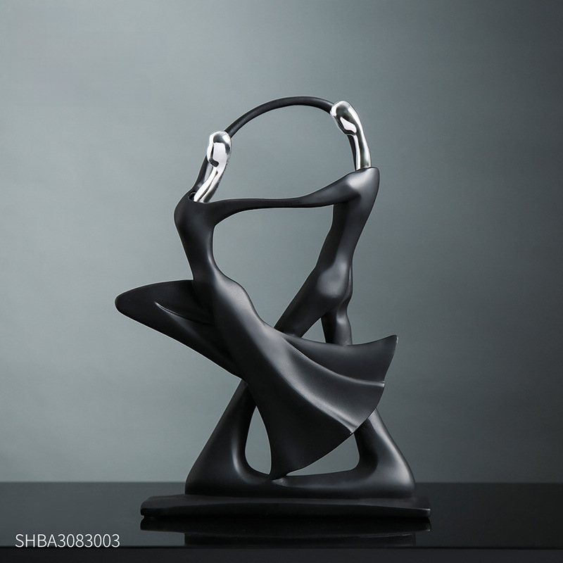 Põhjamaade abstraktsed figuurikaunistused loominguline kunstiline skulptuur moodne lihtne elutoa sissepääsu veinikapp kodukaunistused