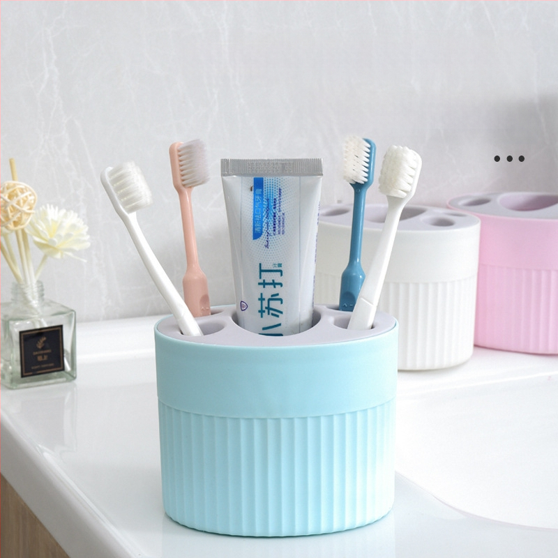 Buitinis tualetinis dantų šepetėlis, dantų pastos stovas, elektrinis dantų šepetėlis, laikymo dėžutė, rinkinys poroms, be skylių, dantų laikikliai