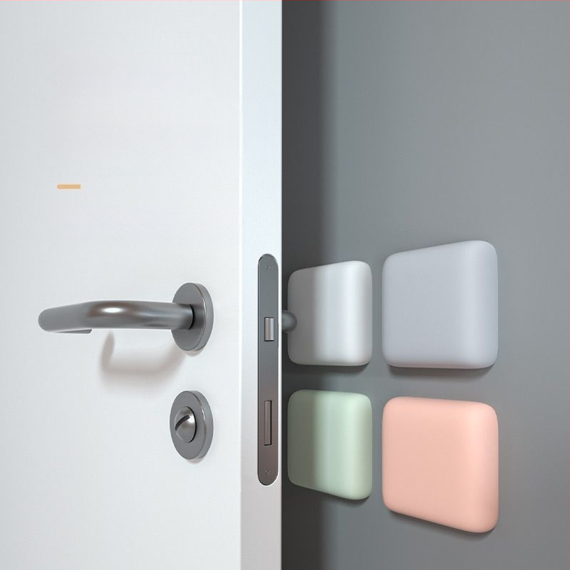 Ukselingi paksendatud kokkupõrkevastane padi silikoonist kaitsepadi külmkapi koputusvastane ukse kaitseraua löögipuhvri seinakleebis väliskaubanduse hulgimüük