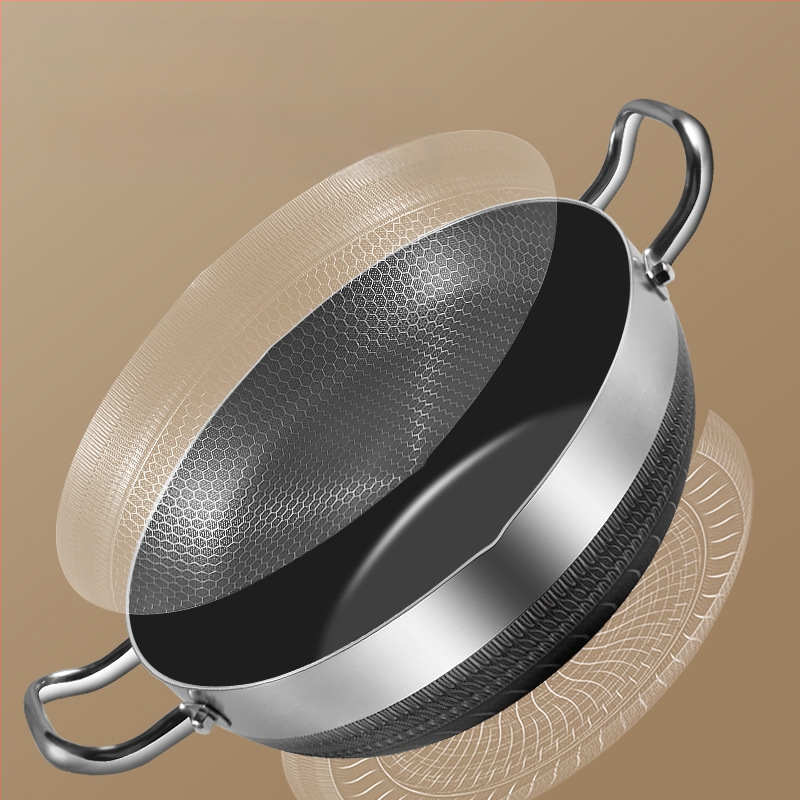 316 kolmekihiline terasest roostevabast terasest supipott, kuum pott, keedupott, kaheotstarbeline keedupott, köögipott, mittenakkuv pott, aurutav supipott