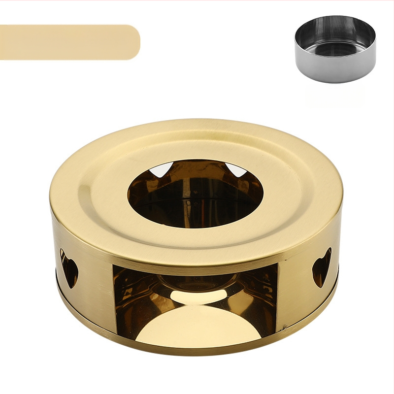 Nerūdijančio plieno arbatos šildytuvas „pasidaryk pats“ apvali žvakė, šildymo pagrindas, arbatos šildytuvas, patogus lauko šildytuvas, didmeninė prekyba