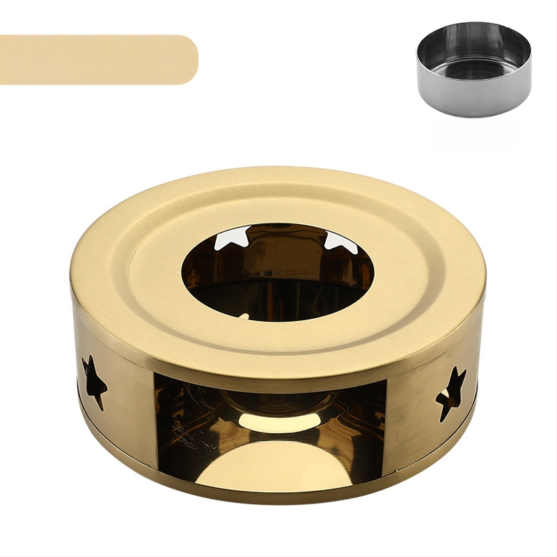 Nerūdijančio plieno arbatos šildytuvas „pasidaryk pats“ apvali žvakė, šildymo pagrindas, arbatos šildytuvas, patogus lauko šildytuvas, didmeninė prekyba