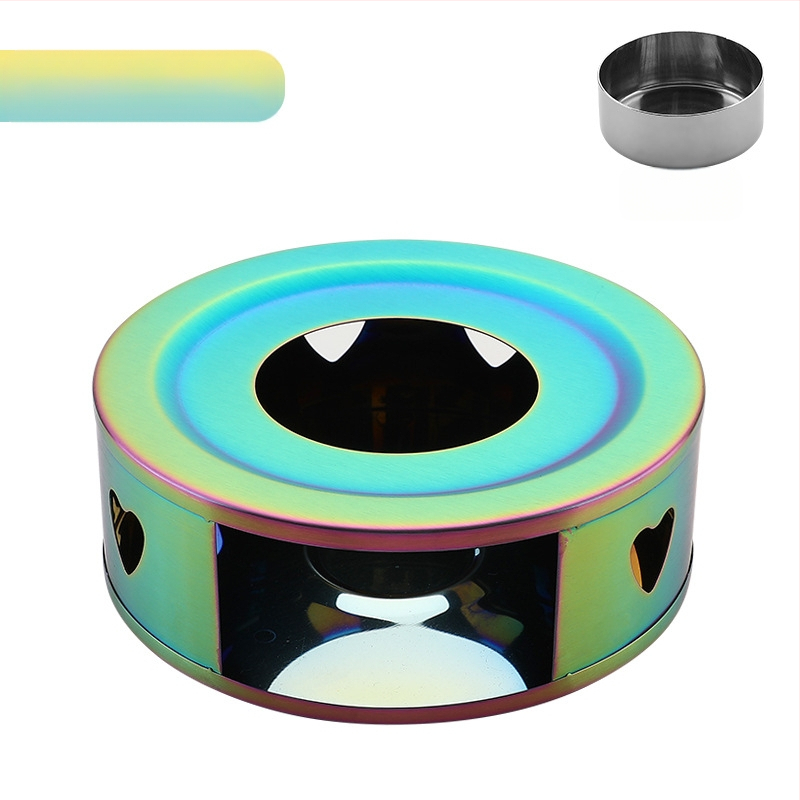 Nerūdijančio plieno arbatos šildytuvas „pasidaryk pats“ apvali žvakė, šildymo pagrindas, arbatos šildytuvas, patogus lauko šildytuvas, didmeninė prekyba