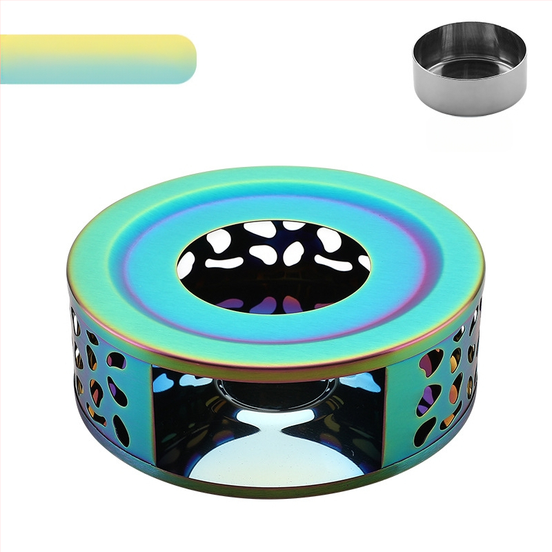 Nerūdijančio plieno arbatos šildytuvas „pasidaryk pats“ apvali žvakė, šildymo pagrindas, arbatos šildytuvas, patogus lauko šildytuvas, didmeninė prekyba