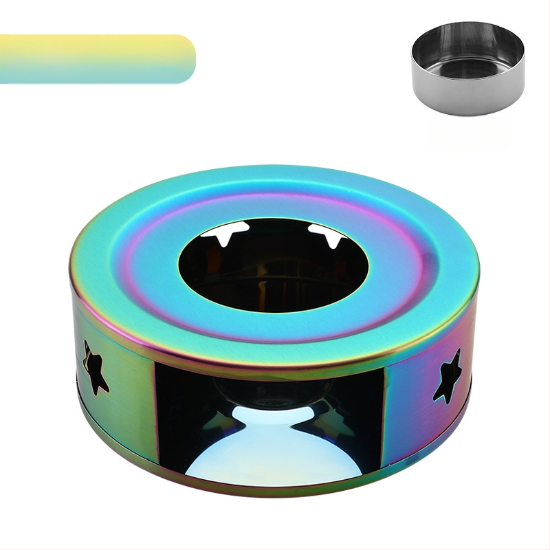 Nerūdijančio plieno arbatos šildytuvas „pasidaryk pats“ apvali žvakė, šildymo pagrindas, arbatos šildytuvas, patogus lauko šildytuvas, didmeninė prekyba