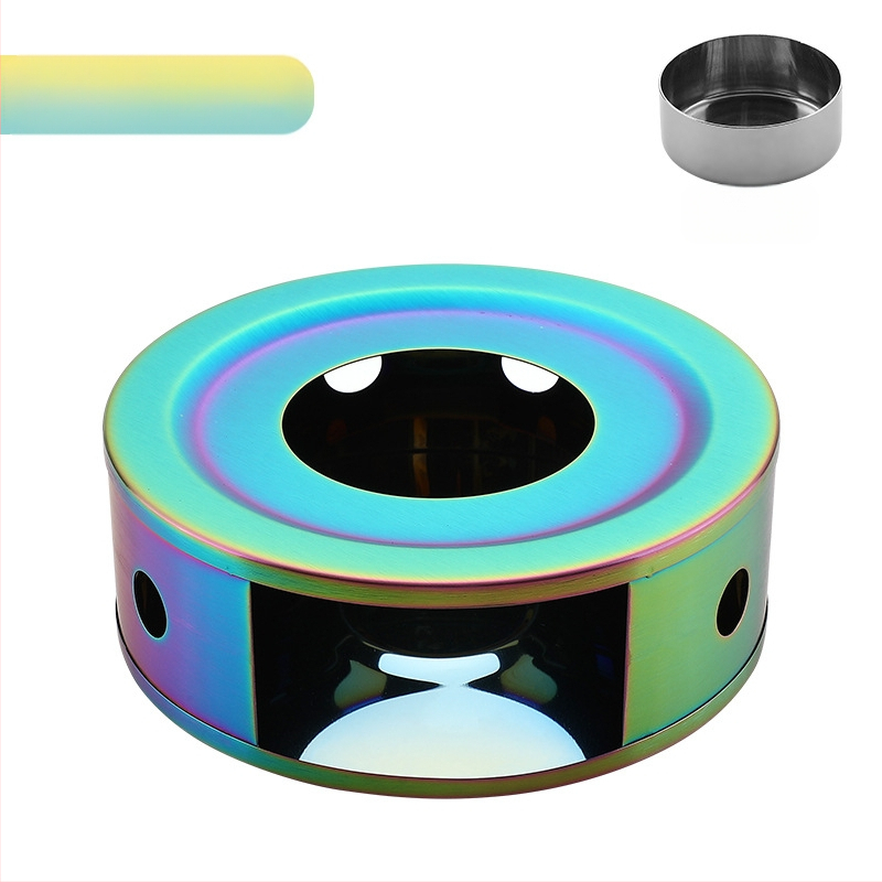 Nerūdijančio plieno arbatos šildytuvas „pasidaryk pats“ apvali žvakė, šildymo pagrindas, arbatos šildytuvas, patogus lauko šildytuvas, didmeninė prekyba