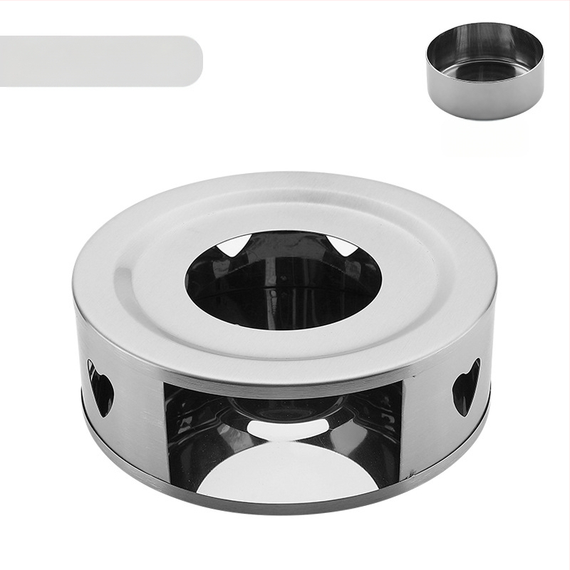 Nerūdijančio plieno arbatos šildytuvas „pasidaryk pats“ apvali žvakė, šildymo pagrindas, arbatos šildytuvas, patogus lauko šildytuvas, didmeninė prekyba