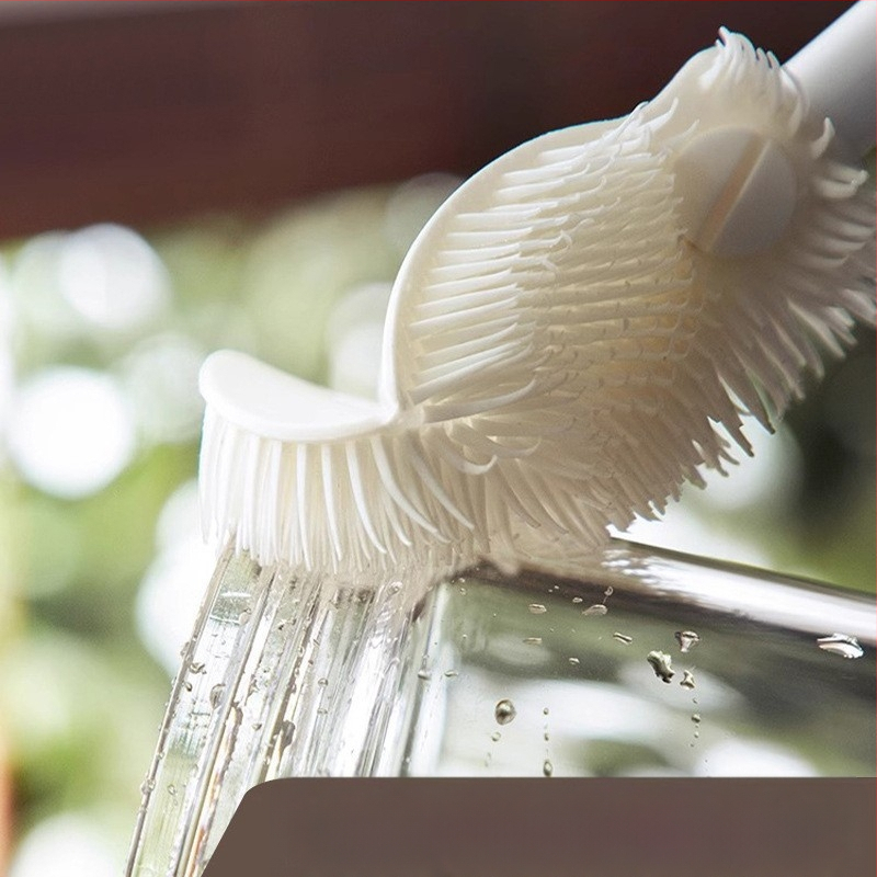 Ilgos rankenos silikoninis puodelių šepetėlis, valantis ilgą rankeną, sulankstomas mažas šepetėlis, vandens puodelių laužymo mašina, specialus valymo šepetėlis