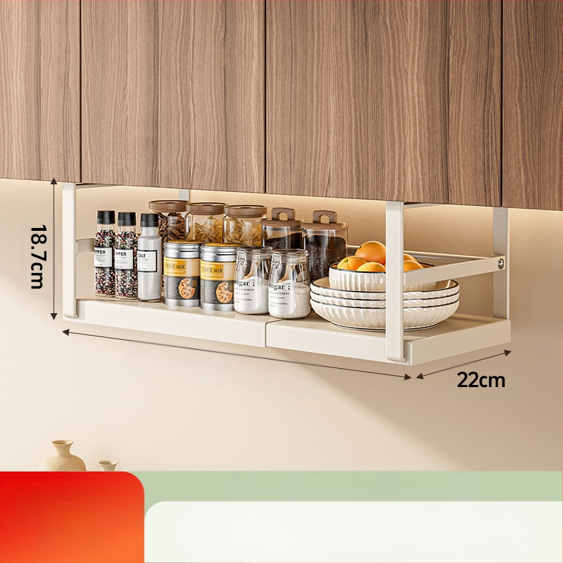 Ištraukiama virtuvės laikymo lentyna, prieskonių laikymo artefaktų spintelė, daugiasluoksnė pakabinama krepšelio spintelė, pakabinama spintelė, pakabinama lentyna