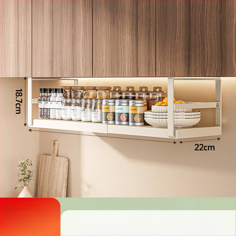 Ištraukiama virtuvės laikymo lentyna, prieskonių laikymo artefaktų spintelė, daugiasluoksnė pakabinama krepšelio spintelė, pakabinama spintelė, pakabinama lentyna