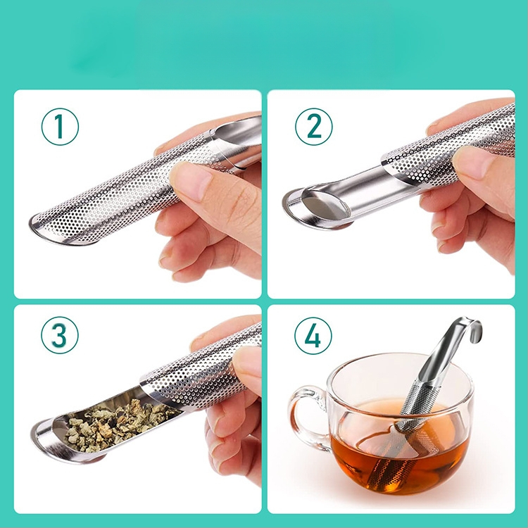 304 nerūdijančio plieno pakabinamas arbatos nutekėjimo kūrybinis vamzdis arbatos pypkė arbatos gaminimo įrankis arbatos filtras arbatos filtras didmeninė prekyba