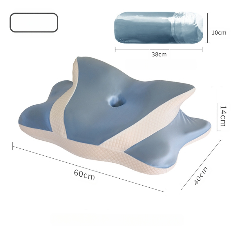 „Amazon Roll Horn Butterfly“ lėtai atsigaunanti atminties putų pagalvė namams, nulinio slėgio atminties pagalvė kaklo stuburo apsaugai