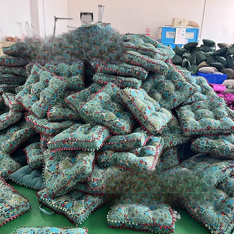 Amazoni laiskpõranda futon puuvillast ja linasest kangast tatamimatt suur ümmargune padi paksendatud ruudukujuline toolipadi