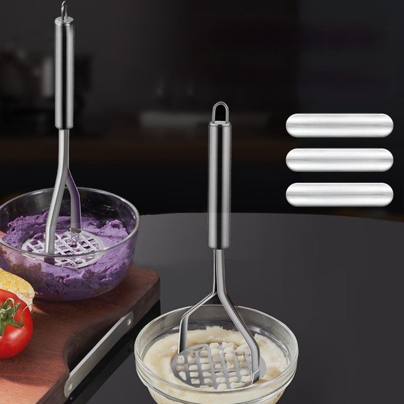 Virtuvinis nerūdijančio plieno bulvių grūstuvas, buitinis bulvių presas, rankinis grūstuvas, kūdikių maisto papildų įrankis