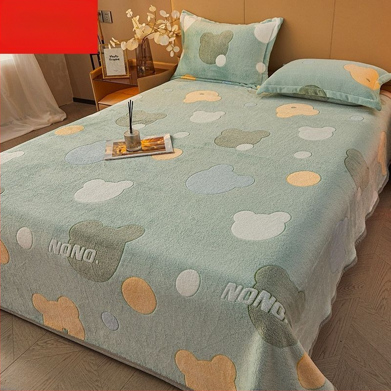 Чаршаф от полар Nanjiren Snowflake, подплатен с полар, удебелен коралов полар, одеяло Milk Faleirong, калъф за одеяло за диван