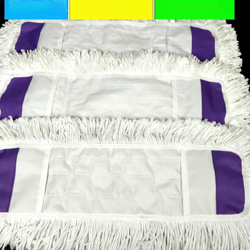 Zamjenska krpa za mop s ravnom krpom, navlaka za mop od 65 cm, pamučni konac, upija prašinu, glava za guranje, lijena glava krpe za mop