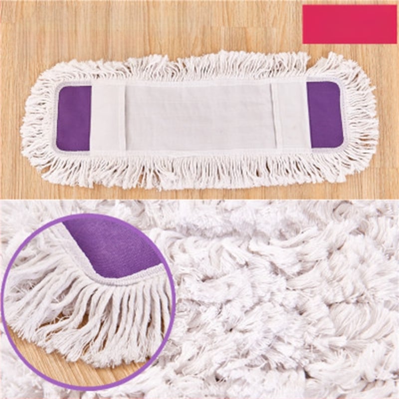 Zamjenska krpa za mop s ravnom krpom, navlaka za mop od 65 cm, pamučni konac, upija prašinu, glava za guranje, lijena glava krpe za mop