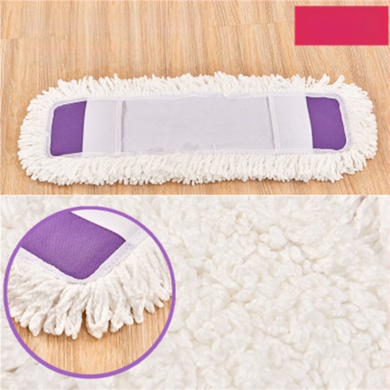 Zamjenska krpa za mop s ravnom krpom, navlaka za mop od 65 cm, pamučni konac, upija prašinu, glava za guranje, lijena glava krpe za mop