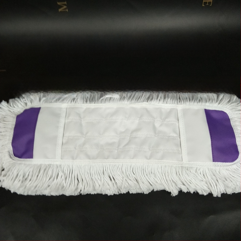 Zamjenska krpa za mop s ravnom krpom, navlaka za mop od 65 cm, pamučni konac, upija prašinu, glava za guranje, lijena glava krpe za mop