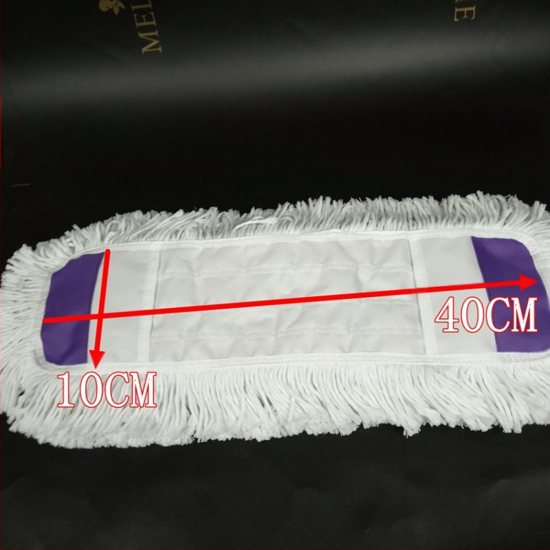 Zamjenska krpa za mop s ravnom krpom, navlaka za mop od 65 cm, pamučni konac, upija prašinu, glava za guranje, lijena glava krpe za mop