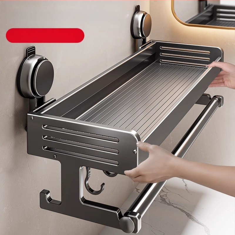 Tualeto siurbimo puodelio laikymo lentynėlė vonios kambariui Tualetiniai rankšluosčiai Dušo želė Šampūnas Kosmetikos laikymo lentynėlė be perforatoriaus