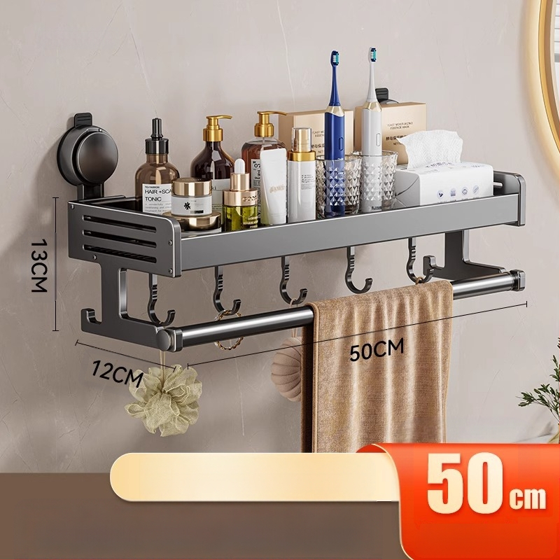 Tualeto siurbimo puodelio laikymo lentynėlė vonios kambariui Tualetiniai rankšluosčiai Dušo želė Šampūnas Kosmetikos laikymo lentynėlė be perforatoriaus