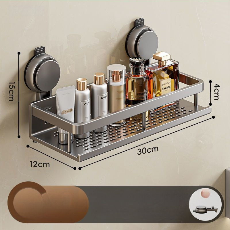 Tualeto siurbimo puodelio laikymo lentynėlė vonios kambariui Tualetiniai rankšluosčiai Dušo želė Šampūnas Kosmetikos laikymo lentynėlė be perforatoriaus