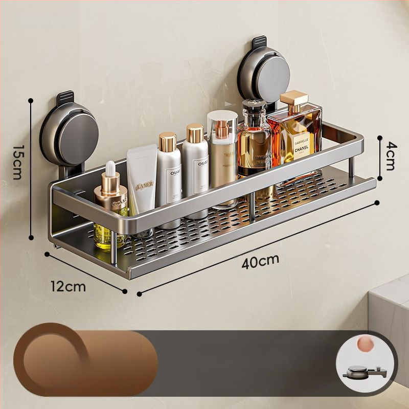 Tualeto siurbimo puodelio laikymo lentynėlė vonios kambariui Tualetiniai rankšluosčiai Dušo želė Šampūnas Kosmetikos laikymo lentynėlė be perforatoriaus