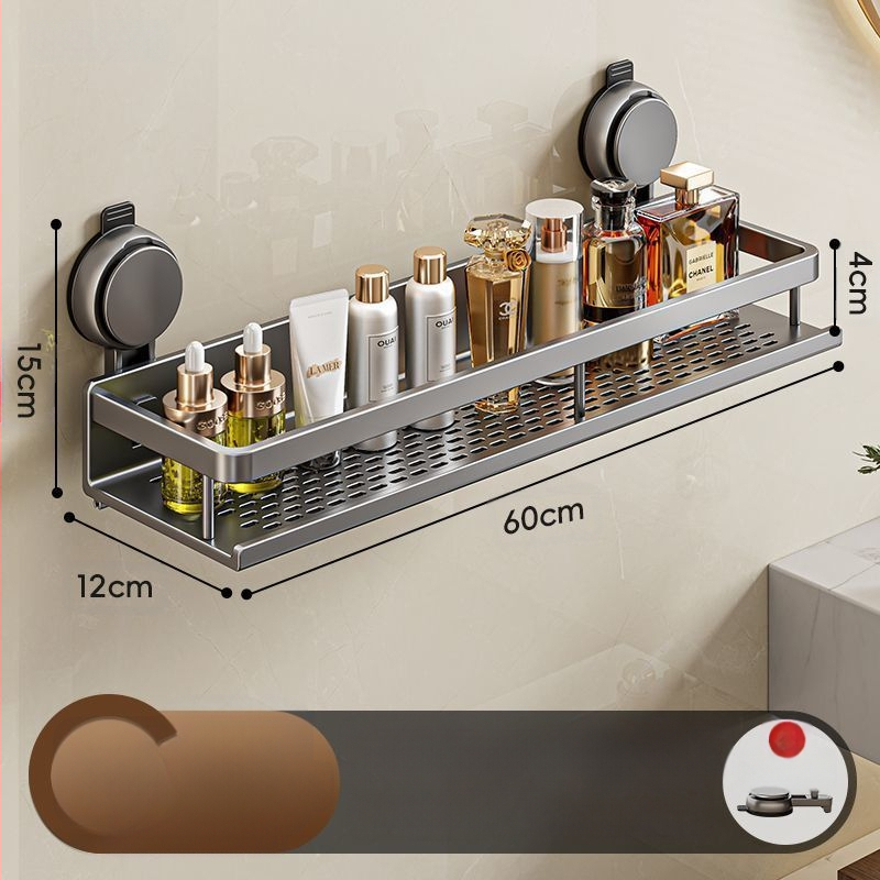 Tualeto siurbimo puodelio laikymo lentynėlė vonios kambariui Tualetiniai rankšluosčiai Dušo želė Šampūnas Kosmetikos laikymo lentynėlė be perforatoriaus