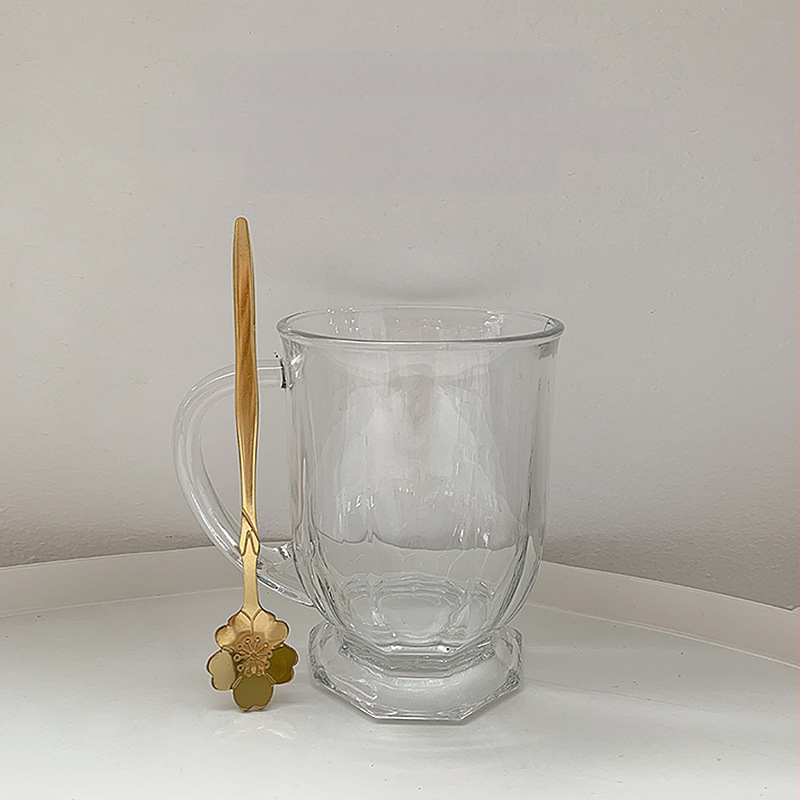 Didelės talpos stiklinė su sulčių puodeliu, buitinis vandens puodelis, vėjo puodelis, vaikų vasaros alaus gėrimas, didmeninė prekyba karve