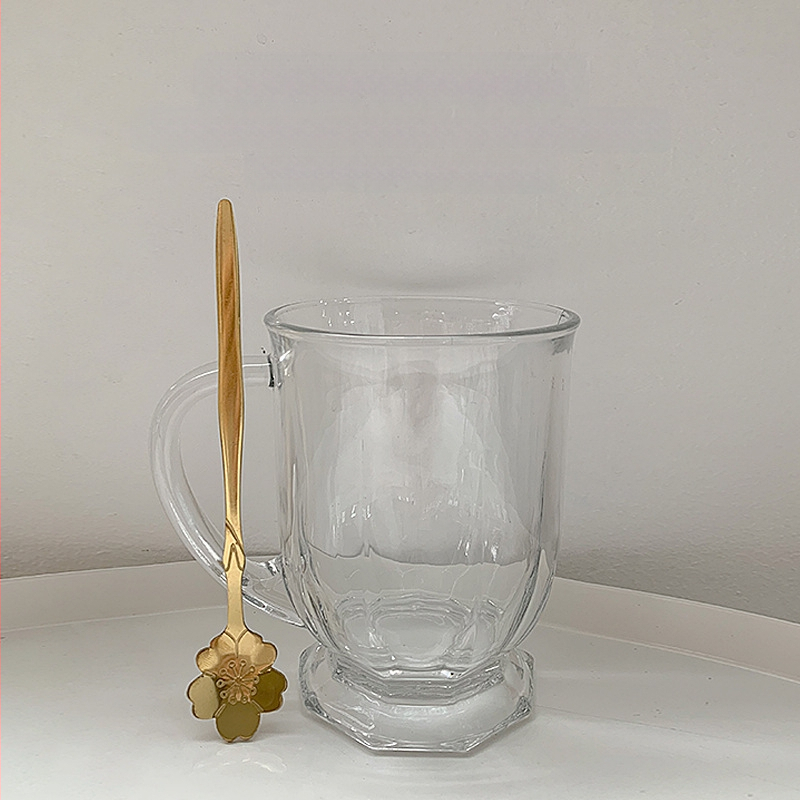 Didelės talpos stiklinė su sulčių puodeliu, buitinis vandens puodelis, vėjo puodelis, vaikų vasaros alaus gėrimas, didmeninė prekyba karve