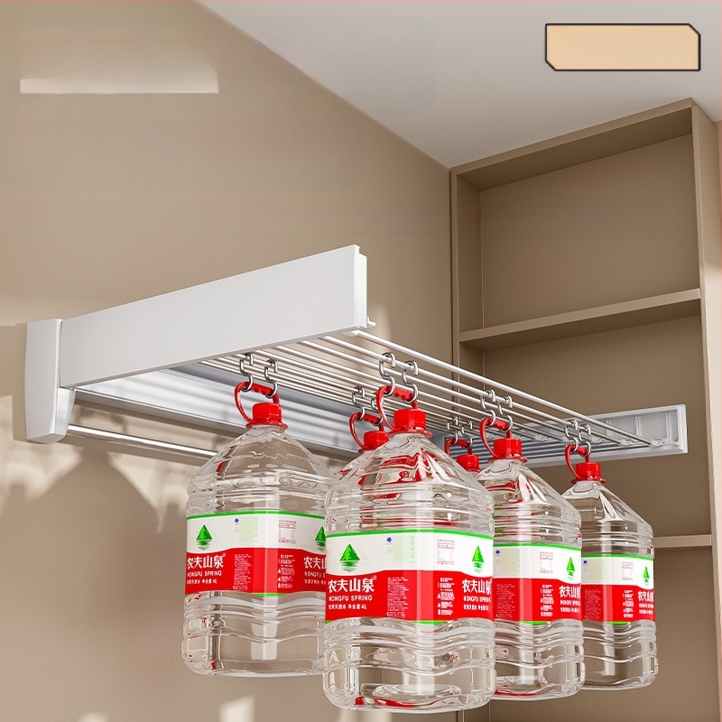 Fürdőszobai láthatatlan ruhaszárító állvány Beltéri erkély Kiugró ablak Összecsukható falra szerelhető teleszkópos törölközőtartó Ruhaszárító műtárgy