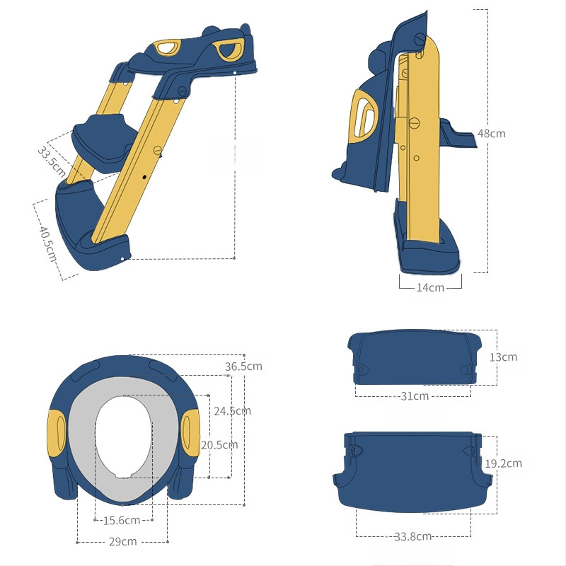 Scaun de toaletă pentru copii, tip scară pentru băieți și fete, scară pliabilă, cadru, scaun de toaletă pentru copii, pisoar pentru copii