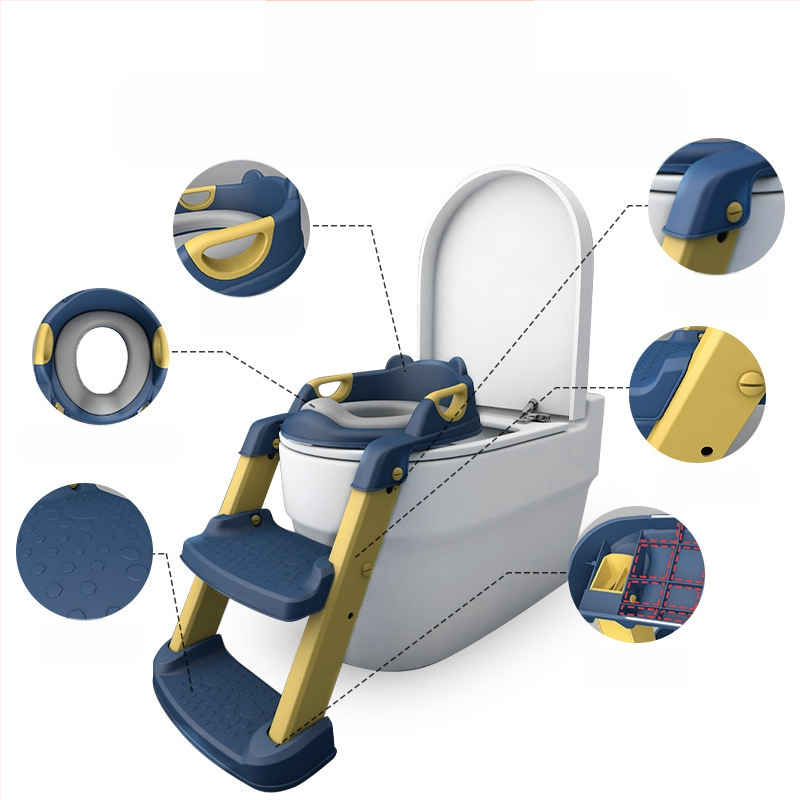 Scaun de toaletă pentru copii, tip scară pentru băieți și fete, scară pliabilă, cadru, scaun de toaletă pentru copii, pisoar pentru copii