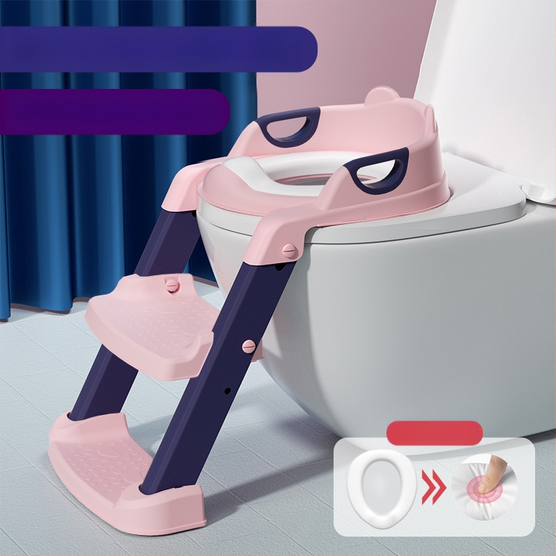 Scaun de toaletă pentru copii, tip scară pentru băieți și fete, scară pliabilă, cadru, scaun de toaletă pentru copii, pisoar pentru copii