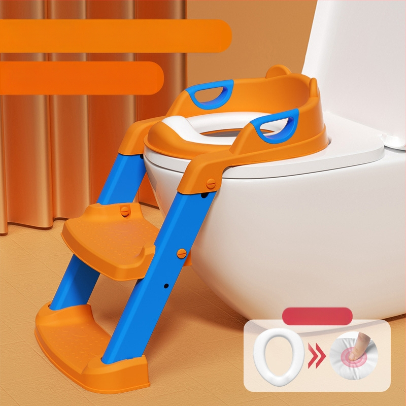 Scaun de toaletă pentru copii, tip scară pentru băieți și fete, scară pliabilă, cadru, scaun de toaletă pentru copii, pisoar pentru copii