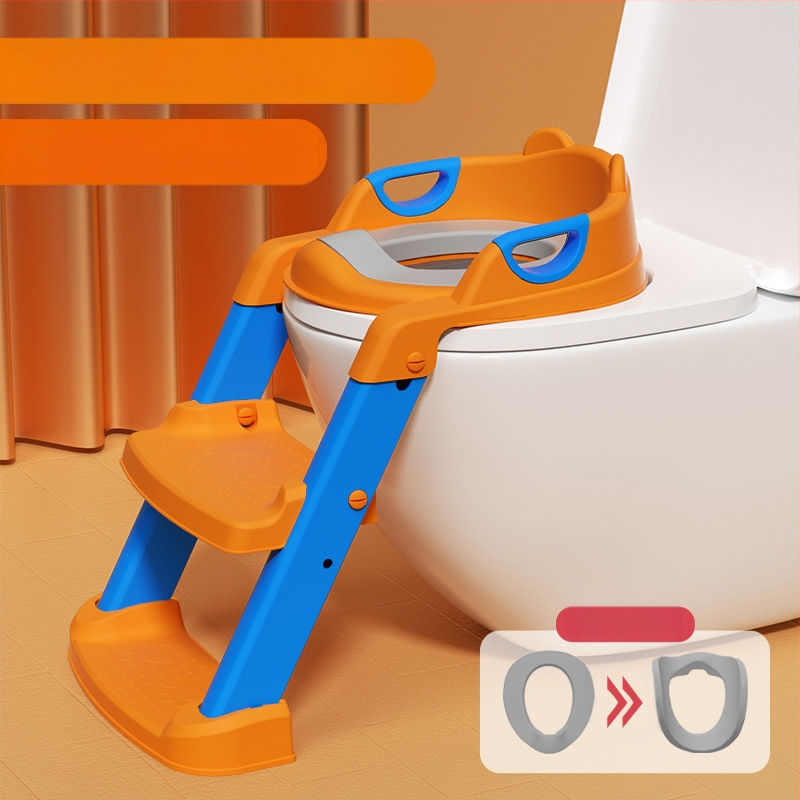 Scaun de toaletă pentru copii, tip scară pentru băieți și fete, scară pliabilă, cadru, scaun de toaletă pentru copii, pisoar pentru copii