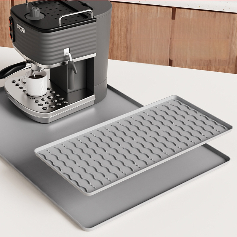 Uus kohvimatt, kausi kuivatusmatt, libisemiskindel baari äravoolumatt, silikoonist köögilauamatt, söögilauamatt, pesemisvaba matt