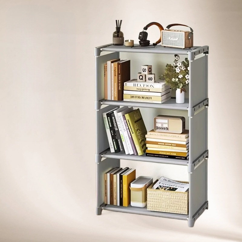 Lihtne raamaturiiul, loominguline õpilaskomplekt, raamaturiiuli värvistiil, mitme riiuliga kombinatsioon, tugevdatud kapp