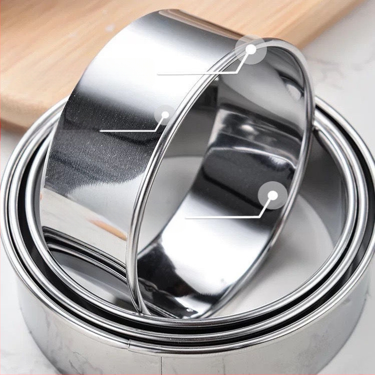 Plieninė žiedinė forma, Bobo apvali forma, torto žiedinė forma, pilnas keptų koldūnų odos putėsių žiedo rinkinys, Sikang forma